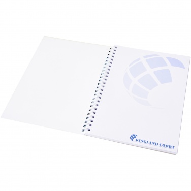 Logotrade Firmengeschenke das Foto: Desk-Mate® A5 Notizbuch mit Kunststoff Cover und Spiralbindung