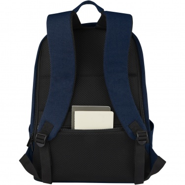 Logotrade Geschäftsgeschenke das Foto: Joey 15,6 Zoll Anti-Diebstahl Laptop Rucksack 18 L aus GRS-recyceltem Canvas