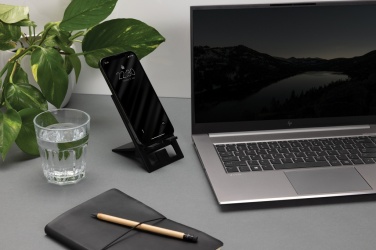 Logotrade werbemittel das Foto: SnapStand faltbarer Telefonständer aus RCS recyceltem ABS