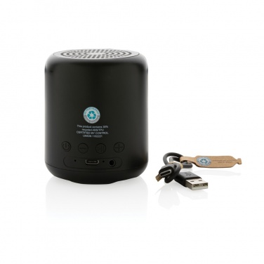 Logotrade Werbeartikel das Foto: 5W Wireless Speaker aus RCS recyceltem Kunststoff
