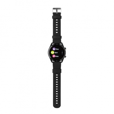 Logotrade Geschäftsgeschenke das Foto: Runde Fit Watch aus RCS recyceltem TPU
