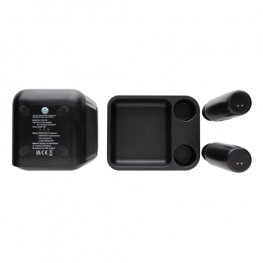 Logotrade Logogeschenke das Foto: Singvibe Karaoke-Set mit Doppelmikrofon aus RCS rec. ABS