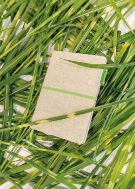 Logotrade Werbeartikel das Foto: A5 Jute Notizbuch