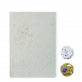 DIN A5 Wildblumen-Samenpapier, Weiß