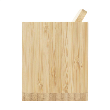 Logotrade Logogeschenke das Foto: Bamboo Boss 15W Ladegerät/Stifthalter