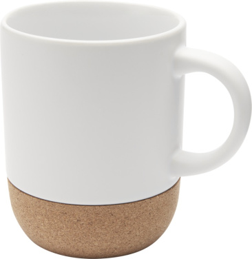 Logotrade Logogeschenke das Foto: Billie 300 ml Sublimation Keramiktasse mit Korkdetails
