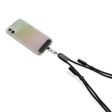 Logotrade Logogeschenke das Foto: LoopAmp verstellbares 60W Telefonkabel aus RCS rPET