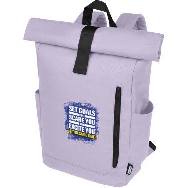 Logotrade Werbeartikel das Foto: Byron 15,6" GRS RPET Roll-Top Rucksack 18 L