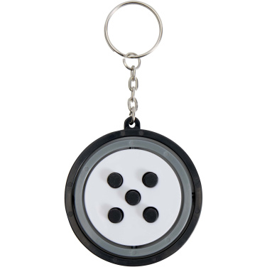 Logotrade Werbeartikel das Foto: Spinx Gyroskop Fidget Schlüsselanhänger aus recyceltem Kunststoff