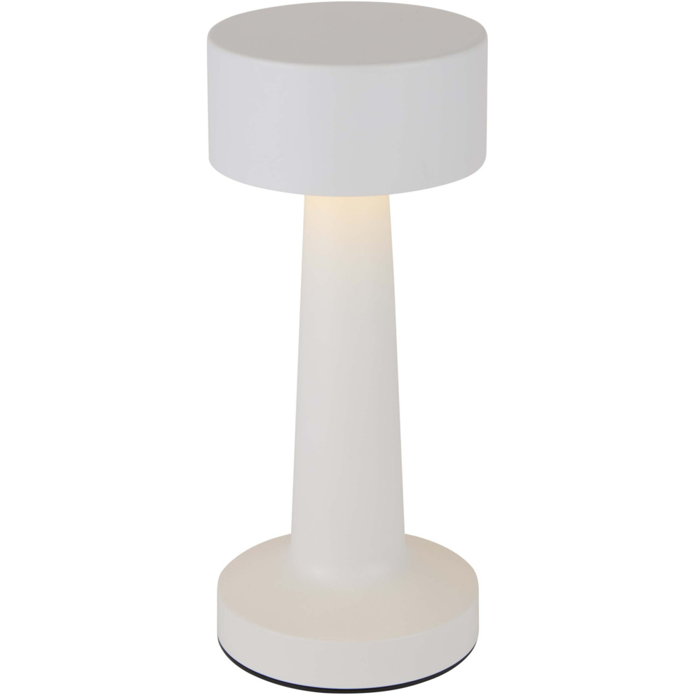 Logotrade Geschäftsgeschenke das Foto: Aludra Wiederaufladbare dimmbare Tischlampe mit 3 Lichtmodi