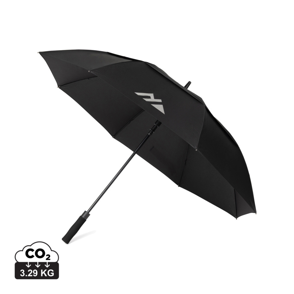 Logotrade Firmengeschenke das Foto: Nordic Drift Trail 27" AWARE™ RPET Sturm-Schirm mit UPF 50+