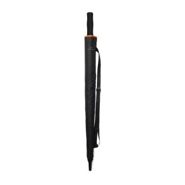Logotrade Werbeartikel das Foto: Nordic Drift Trail 27" AWARE™ RPET Sturm-Schirm mit UPF 50+