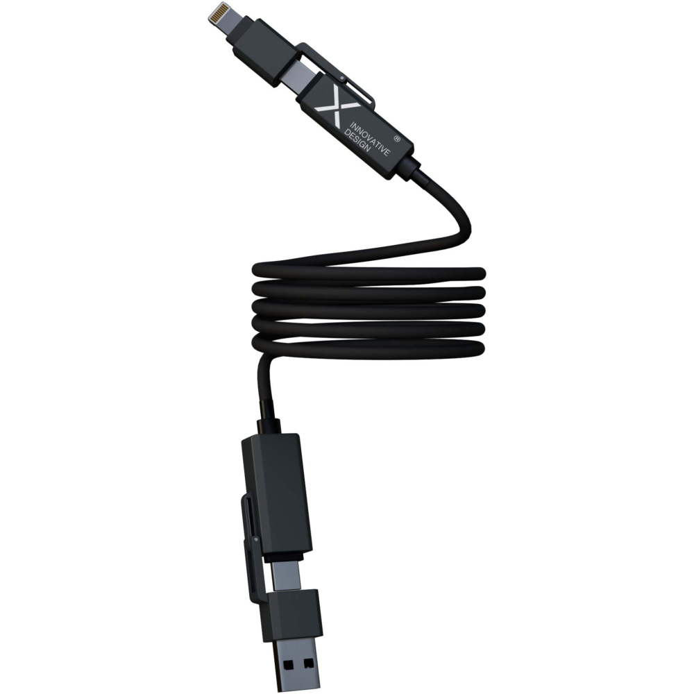 Logotrade Geschäftsgeschenke das Foto: SCX.design C59 100 W magnetisches Silikon Ladekabel