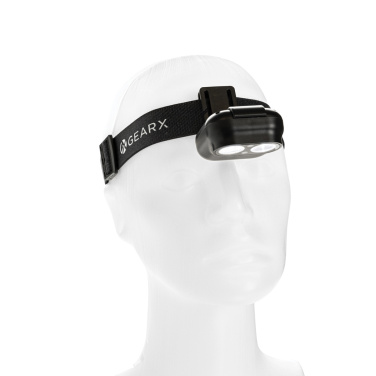 Logotrade Logogeschenke das Foto: Gear X Stirnlampe mit Bewegungssensor aus RCS rec. ABS