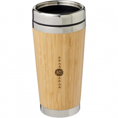 Logotrade promotional giveaways photo of: Bambus 450 ml tumbler with bamboo outer