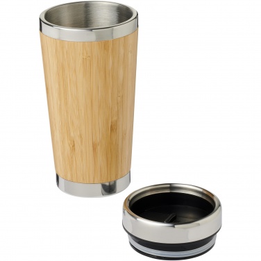 Logo trade promotional item photo of: Bambus 450 ml tumbler with bamboo outer