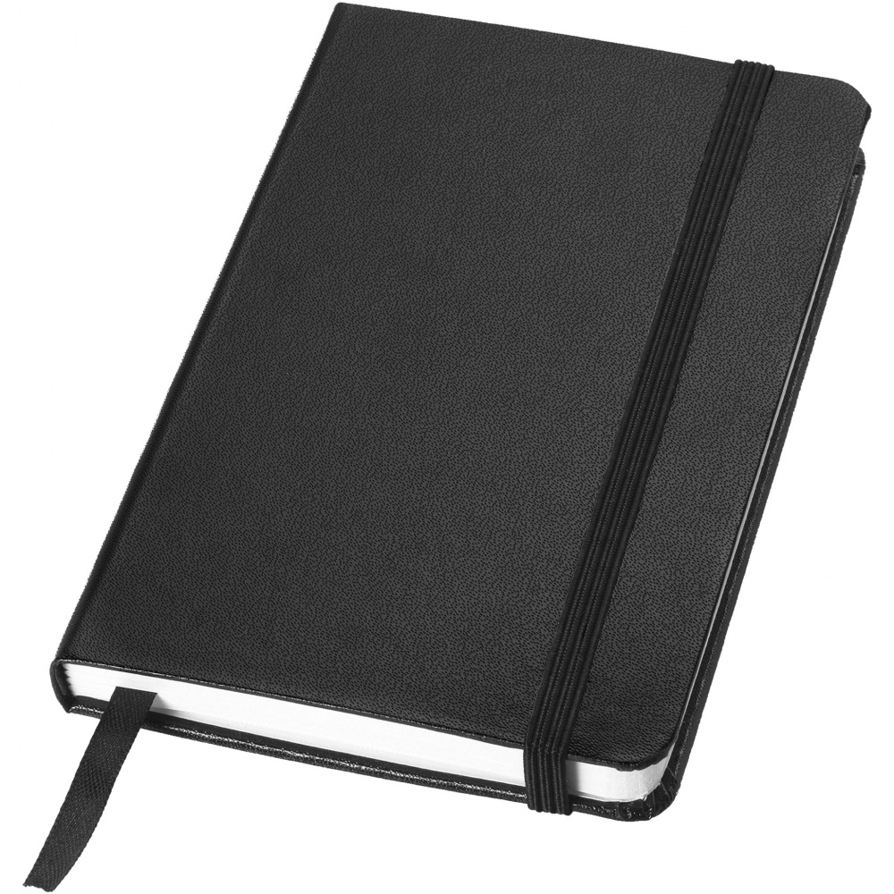 Logo trade promotional giveaways image of: Classic A6 hard cover pocket notebook