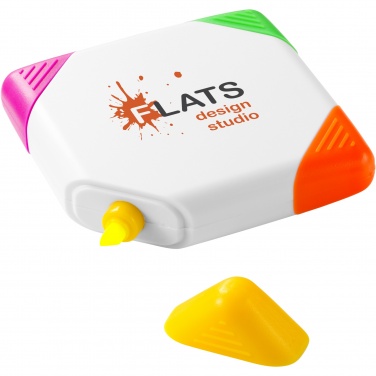 Logotrade advertising product picture of: Trafalgar square-shaped 4-colour highlighter