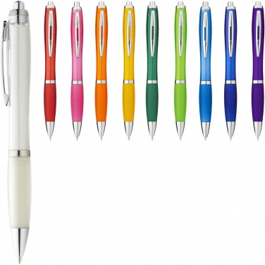 Logotrade promotional gift picture of: Nash ballpoint pen coloured barrel and grip