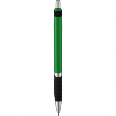 Logo trade business gifts image of: Turbo ballpoint pen with rubber grip