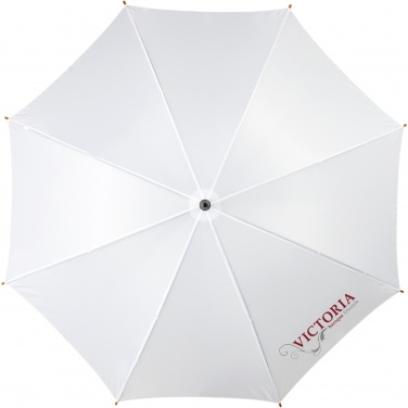 Logo trade promotional merchandise image of: Kyle 23" auto open umbrella wooden shaft and handle