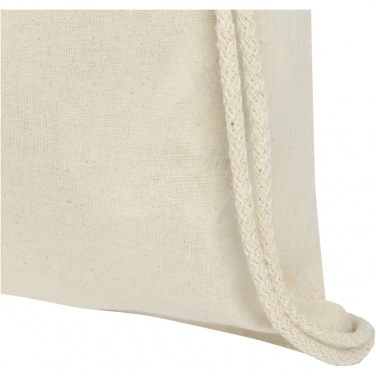 Logo trade business gifts image of: Oregon 100 g/m² cotton drawstring bag 5L