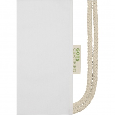 Logo trade promotional gifts picture of: Orissa 100 g/m² organic cotton drawstring bag 5L