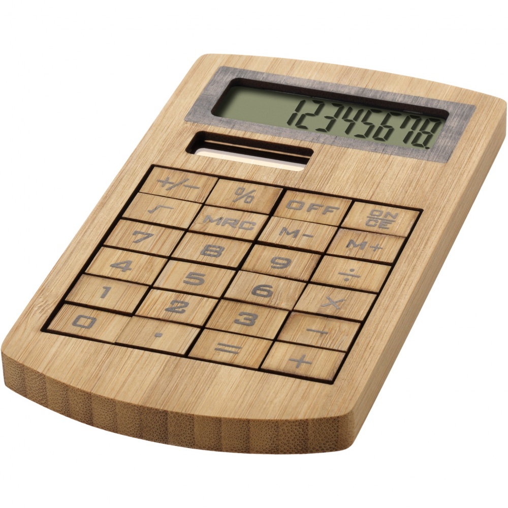 Logotrade advertising product image of: Eugene calculator made of bamboo