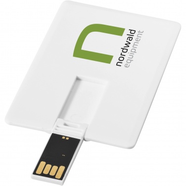 Logotrade promotional giveaway image of: Slim card-shaped 2GB USB flash drive