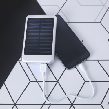 Logo trade promotional products image of: Bask 4000 mAh solar power bank
