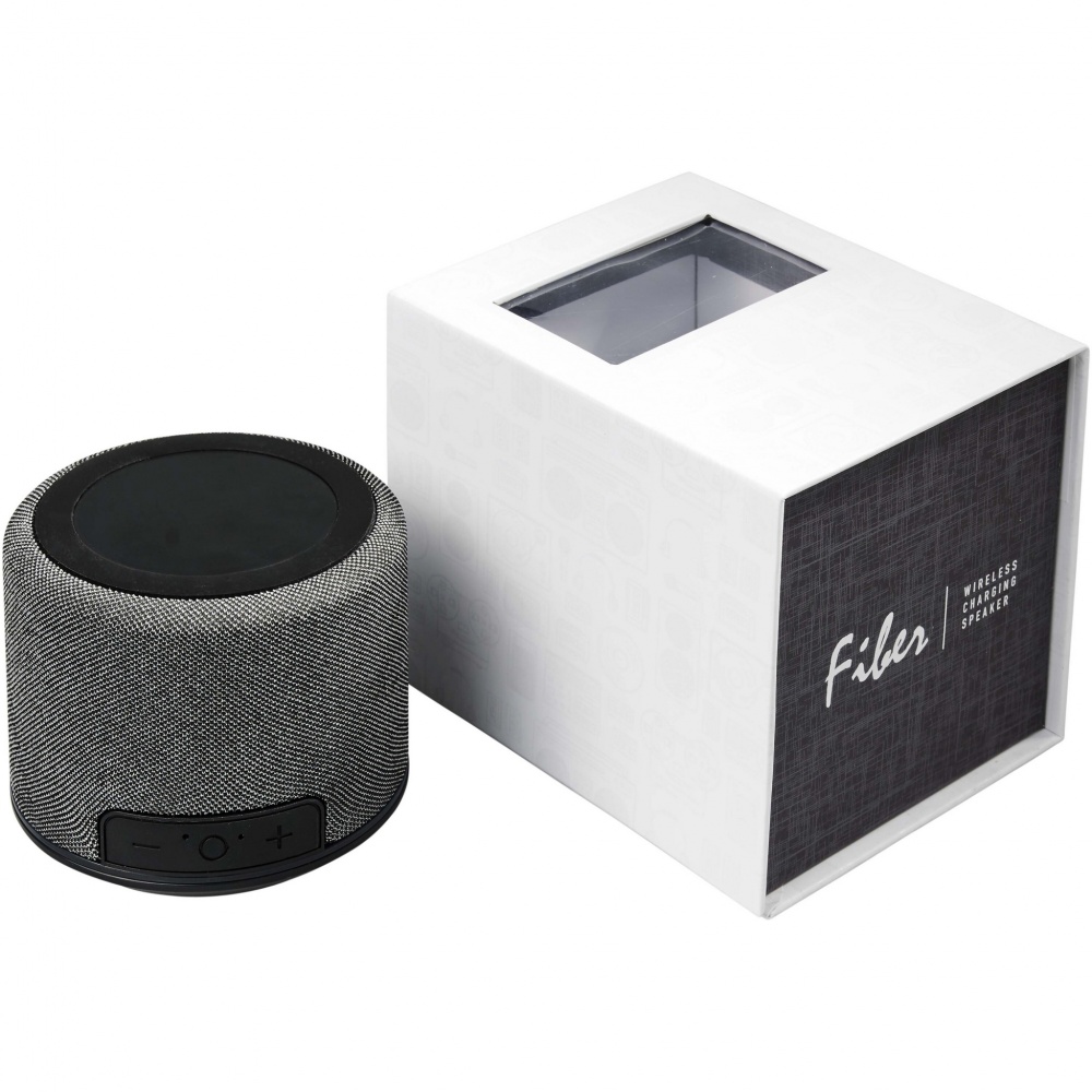 Logo trade promotional items picture of: Fiber 3W wireless charging Bluetooth® speaker