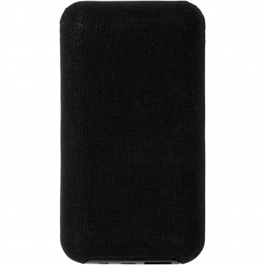 Logo trade corporate gift photo of: Future 6000 mAh bamboo/fabric wireless power bank