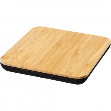 Logotrade promotional items photo of: Leaf 5W bamboo and fabric wireless charging pad