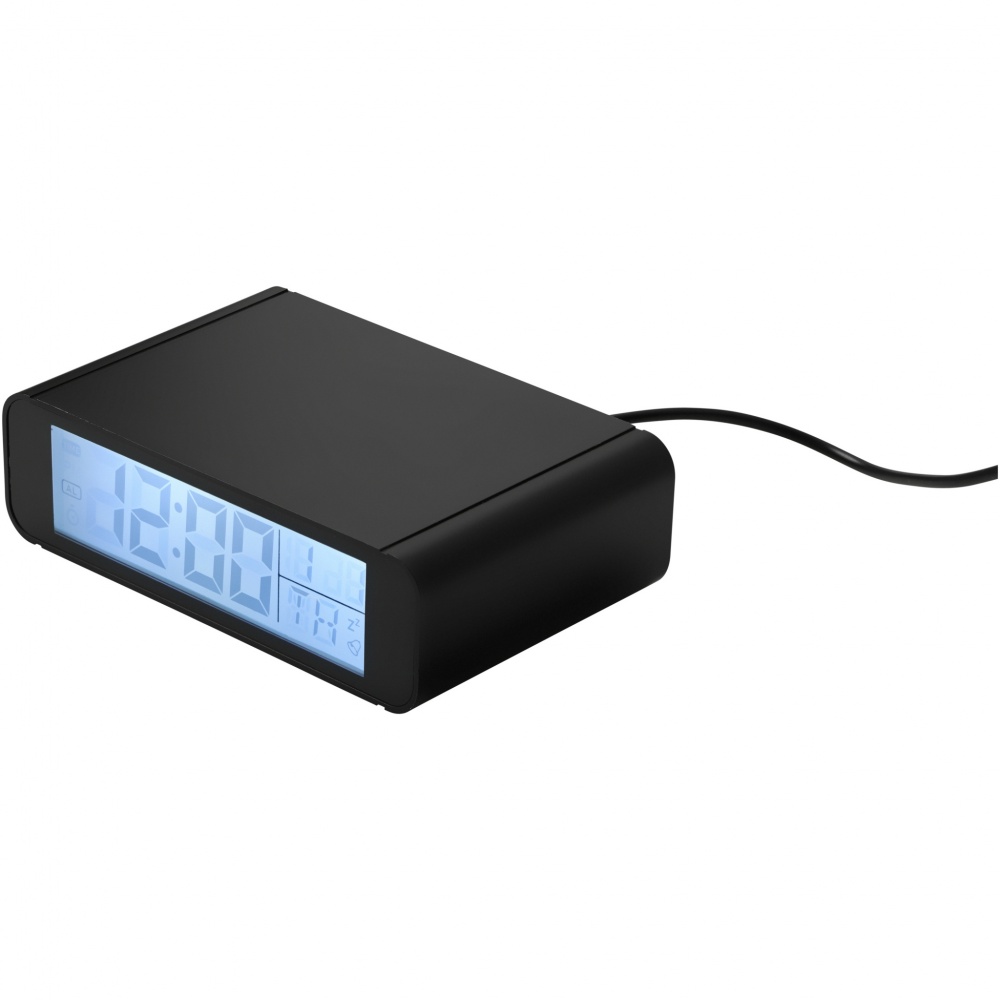 Logo trade promotional merchandise photo of: Seconds 5W wireless charging clock