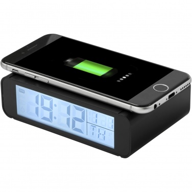 Logotrade promotional product picture of: Seconds 5W wireless charging clock