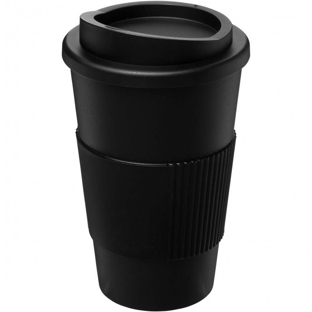 Logo trade promotional items image of: Americano® 350 ml insulated tumbler with grip