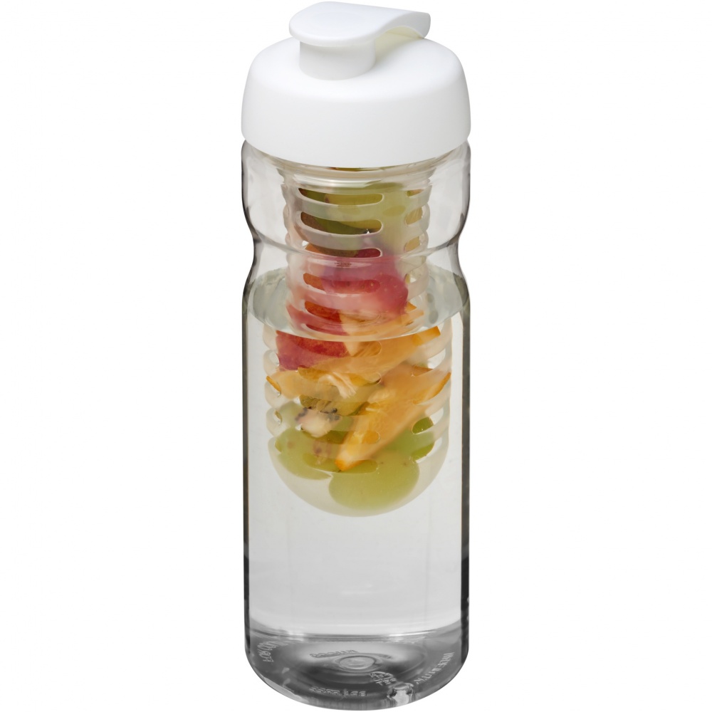 Logo trade corporate gifts picture of: H2O Active® Base 650 ml flip lid sport bottle & infuser