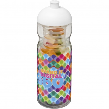 Logo trade promotional products image of: H2O Active® Base 650 ml dome lid sport bottle & infuser