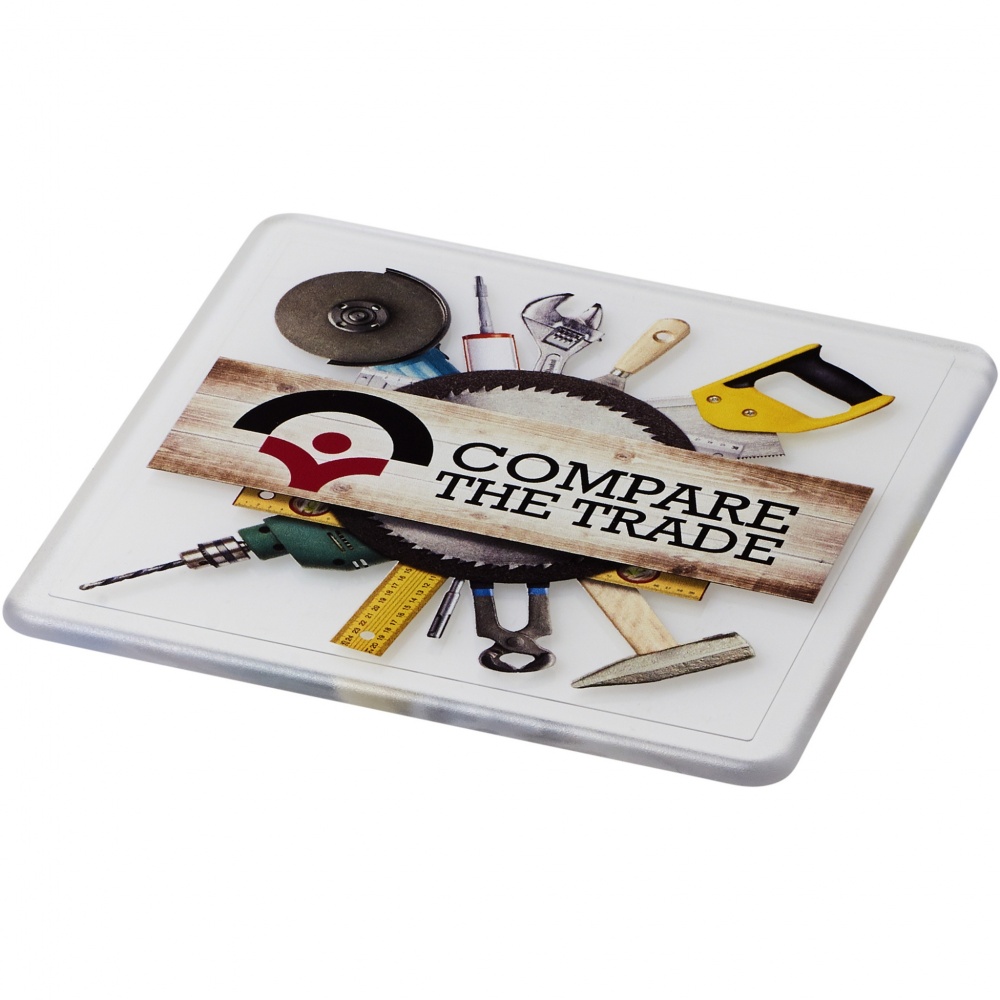 Logotrade promotional merchandise image of: Renzo square plastic coaster