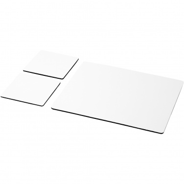 Logo trade promotional merchandise picture of: Q-Mat® mouse mat and coaster set combo 3