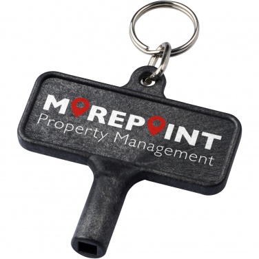 Logotrade promotional item image of: Largo plastic radiator key with keychain