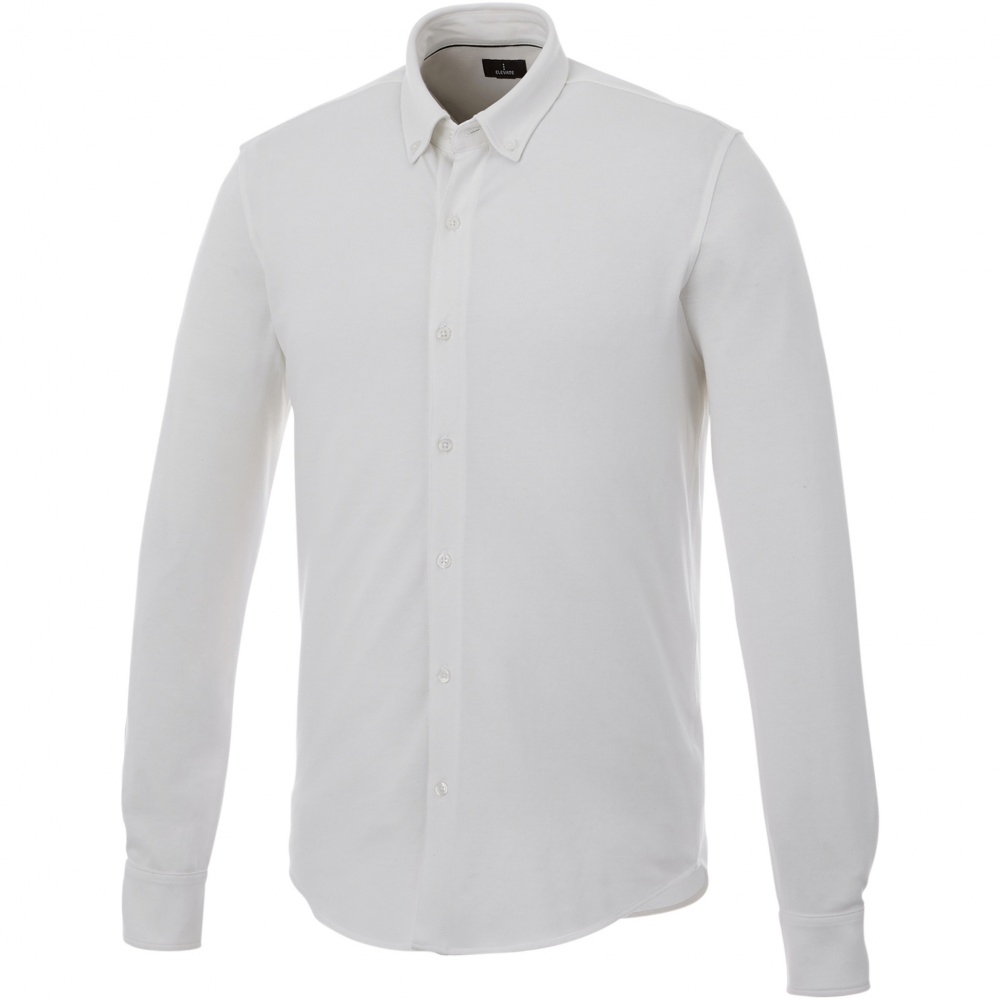 Logo trade promotional product photo of: Bigelow long sleeve men's pique shirt