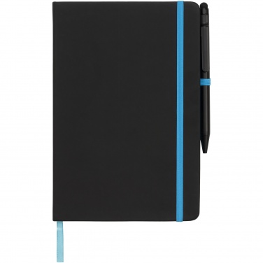 Logo trade promotional item photo of: Noir Edge medium notebook