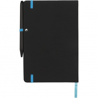 Logo trade business gift photo of: Noir Edge medium notebook