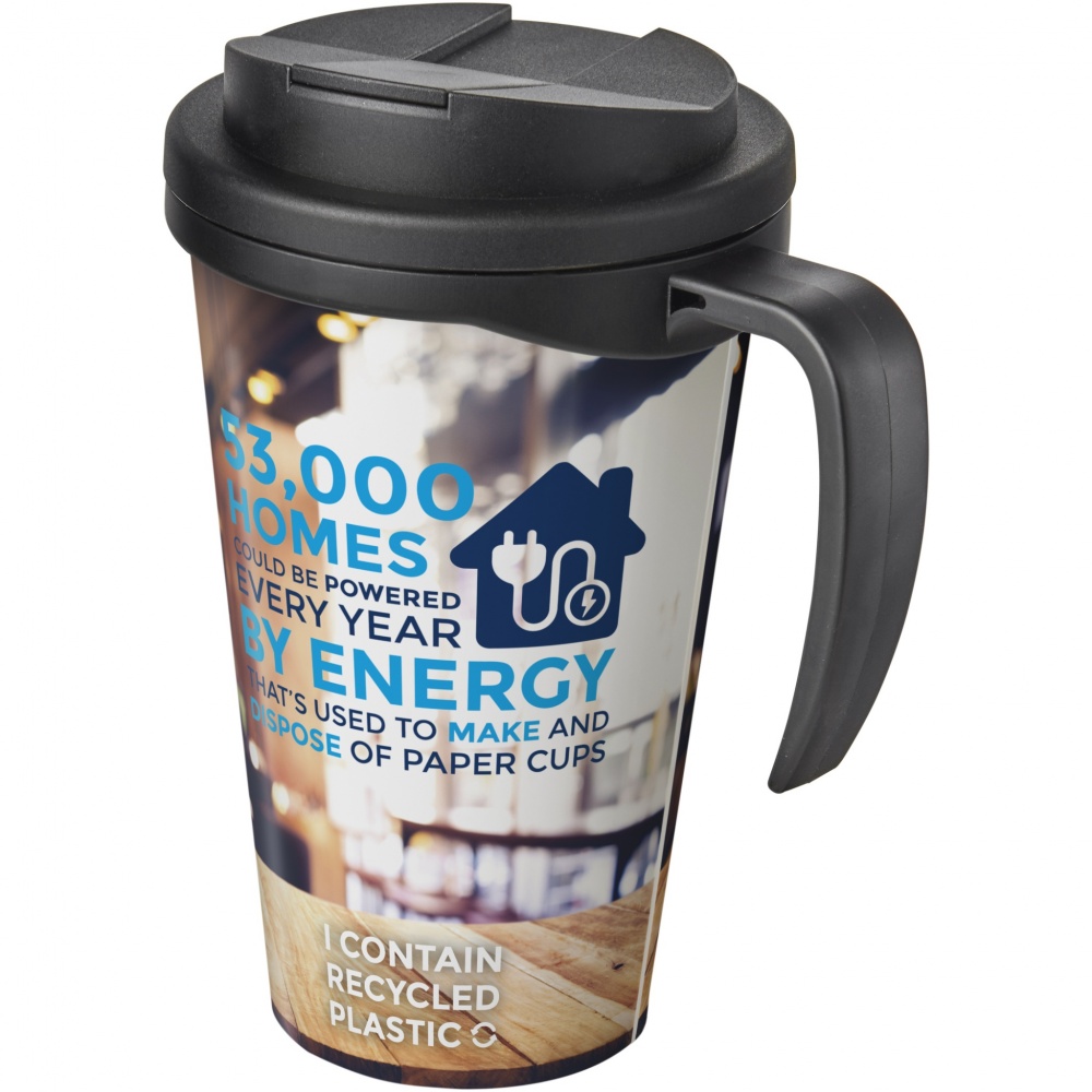 Logo trade promotional gifts image of: Brite-Americano® Grande 350 ml mug with spill-proof lid