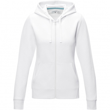 Logotrade business gift image of: Ruby women’s organic recycled full zip hoodie