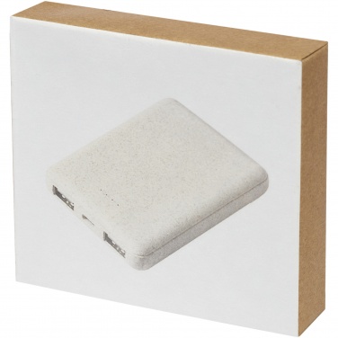Logo trade promotional items image of: Asama 5000 mAh wheat straw power bank