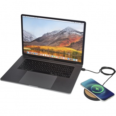 Logotrade business gift image of: Kivi 10W limestone/cork wireless charging pad