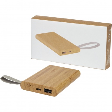 Logotrade promotional giveaway image of: Tulda 5000 mAh bamboo power bank