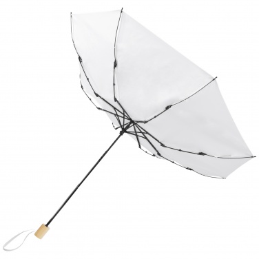 Logo trade promotional merchandise picture of: Birgit 21'' foldable windproof recycled PET umbrella